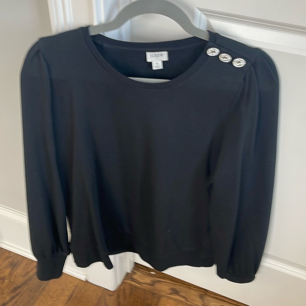 JCrew factory black sweater, size small. New with tags